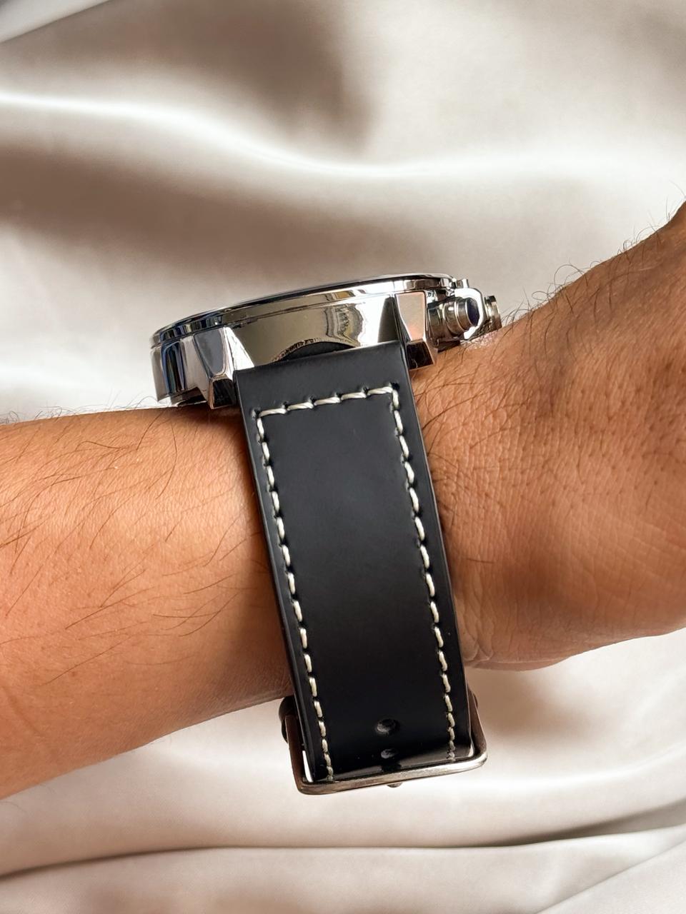 RELOJ G-FORCE HOMBRE CRONO CUERO FONDO BLANCO