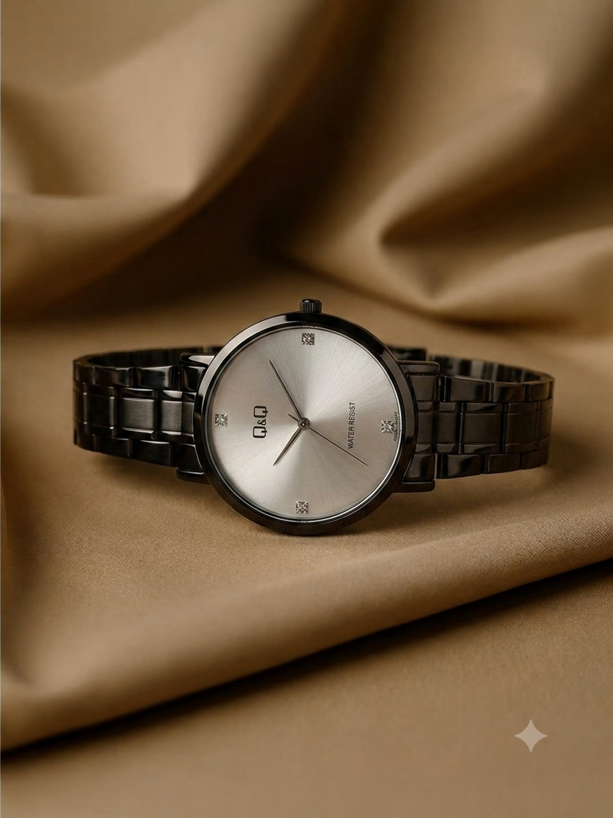 RELOJ QYQ Q63A  NEGRO