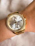 RELOJ QYQ MULTIFUNCIONAL DORADO