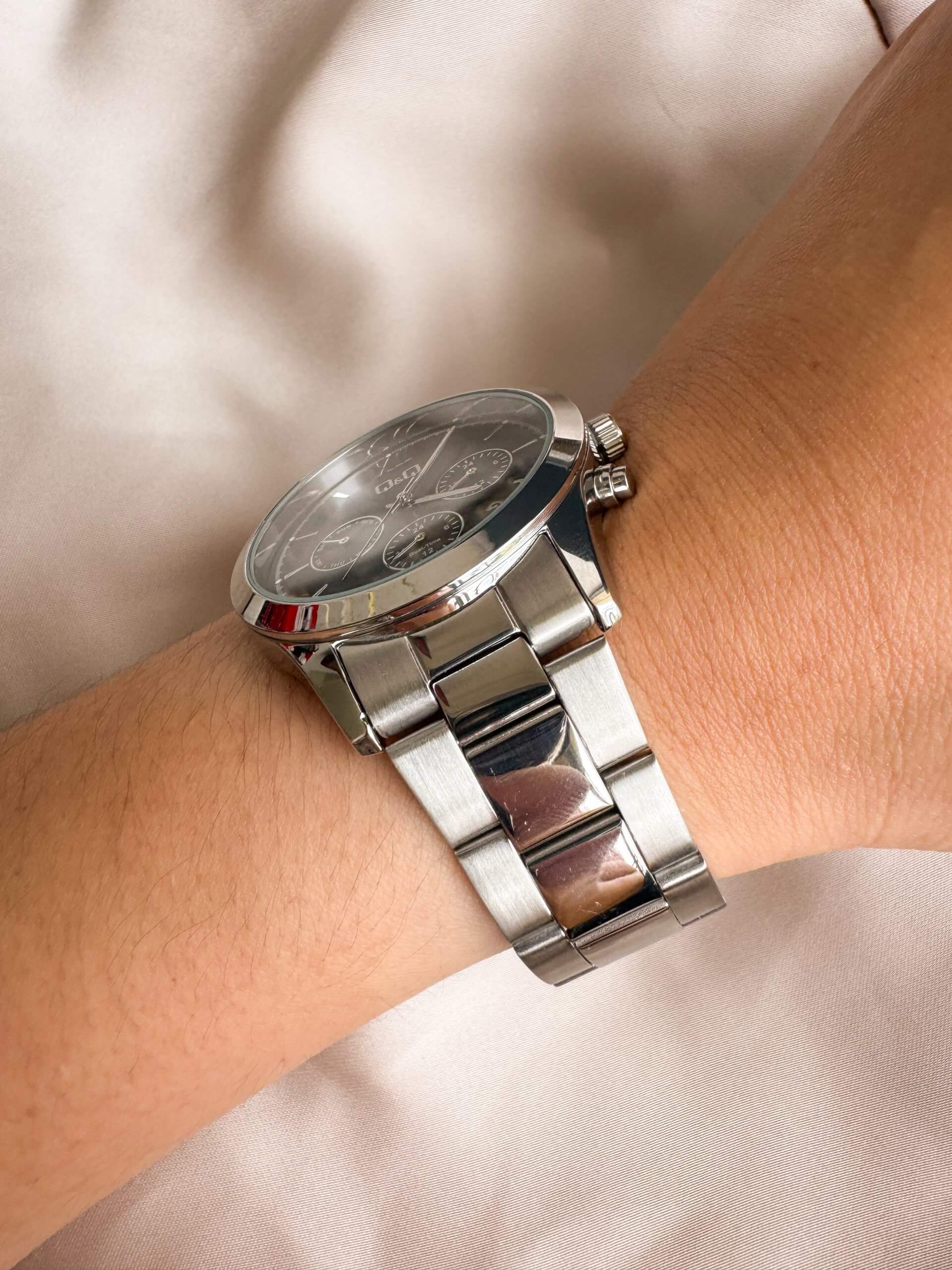 RELOJ QYQ UNISEX C71A004Y PLATEADO AZUL