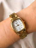 RELOJ QYQ Q42C-504PY DORADO CUADRADO PEQUEÑO