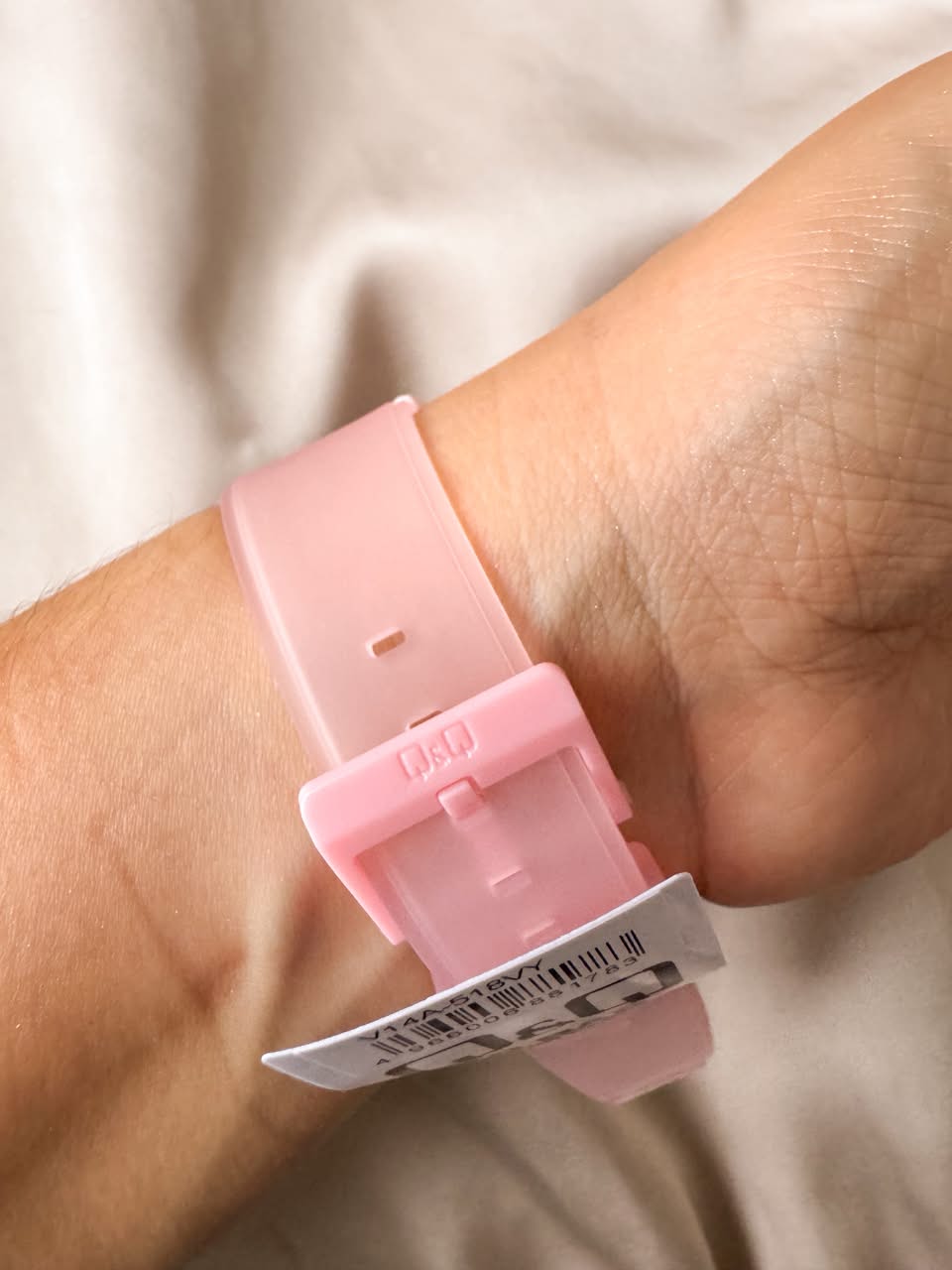 RELOJ QYQ V14A-518VY PLASTICO ROSADO