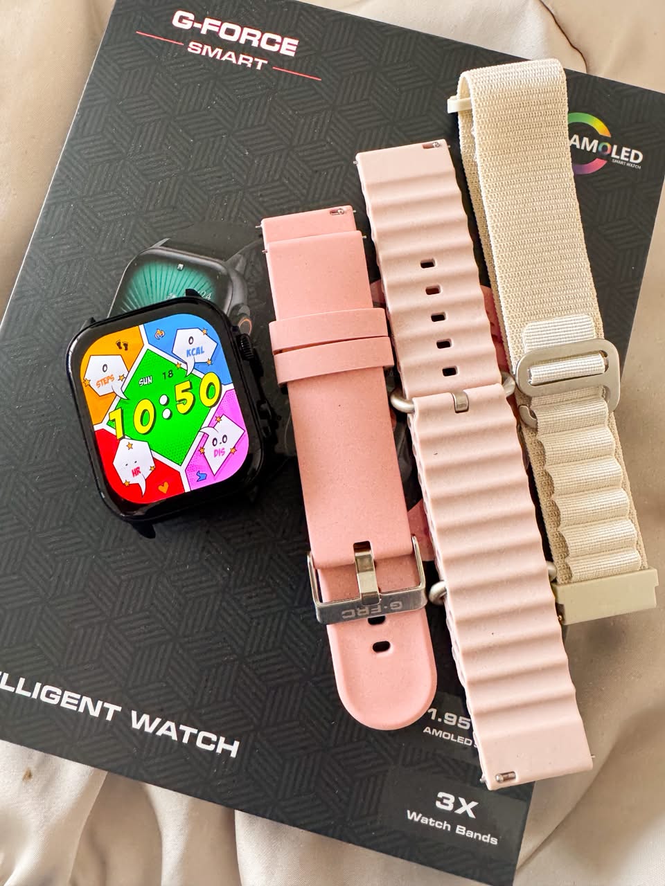RELOJ INTELIGENTE G-FORCE SMART GS-80 NEGRO