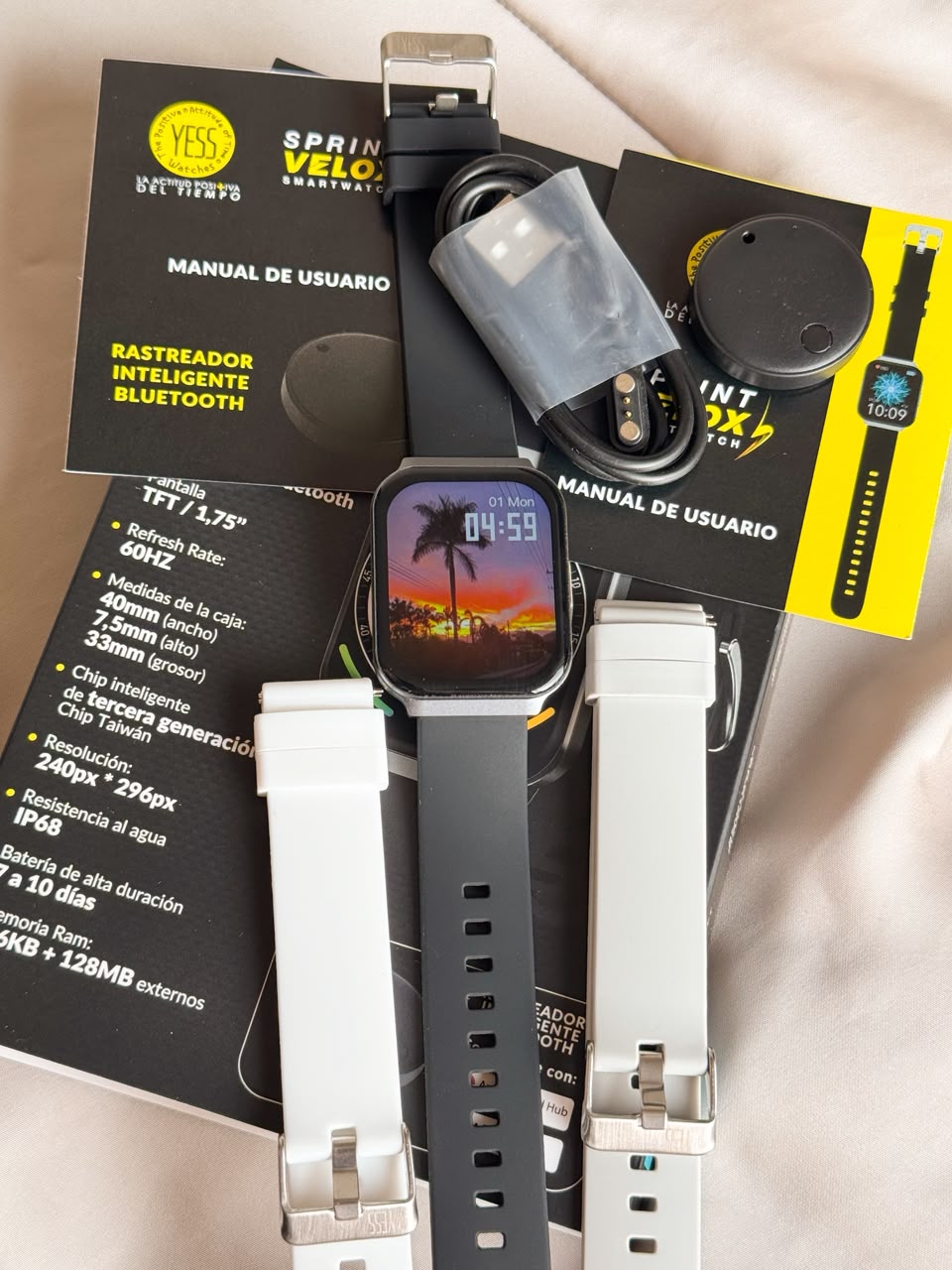 Reloj inteligente SMART YESS VELOX NEGRO