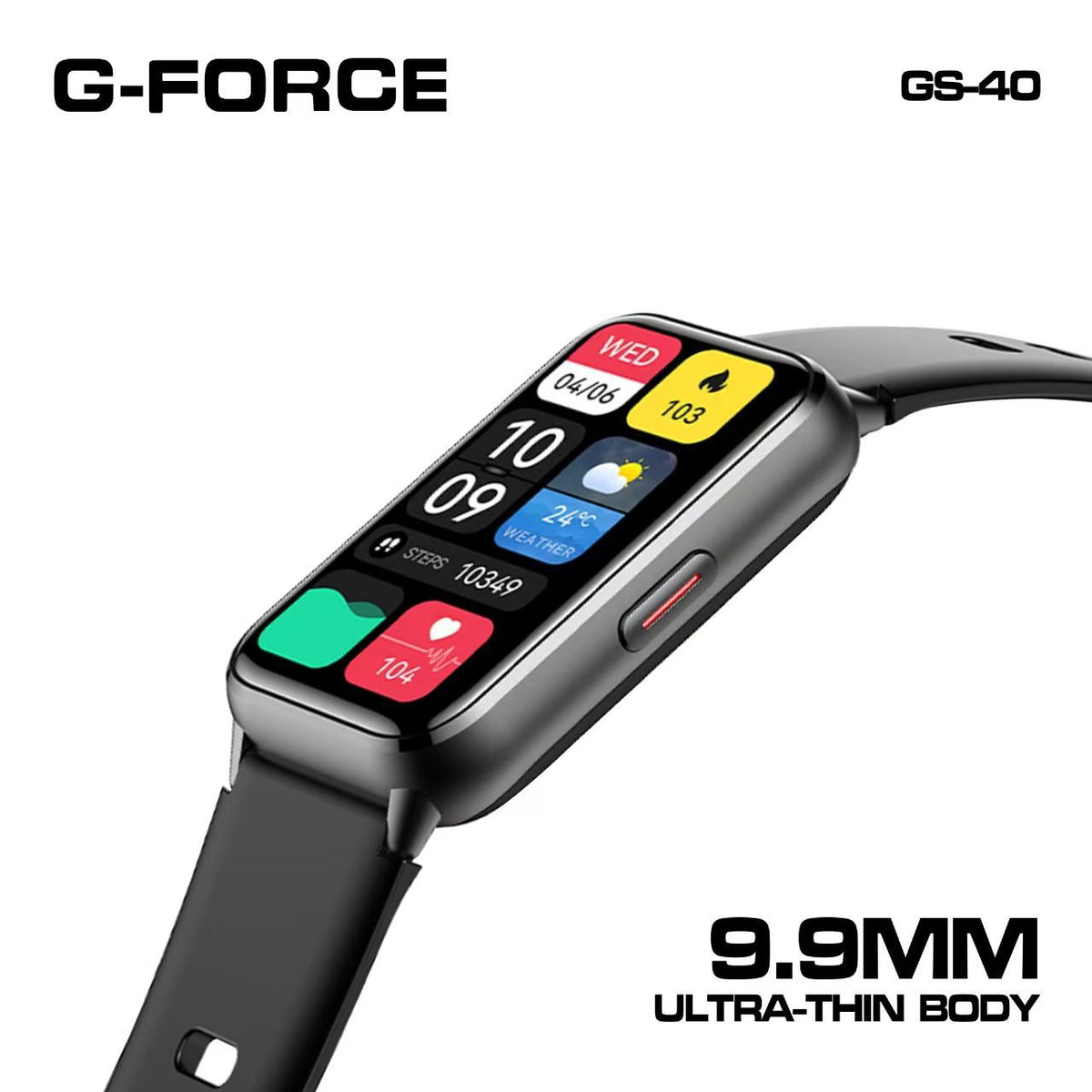 RELOJ INTELIGENTE G-FORCE SMART GS-40 NEGRO