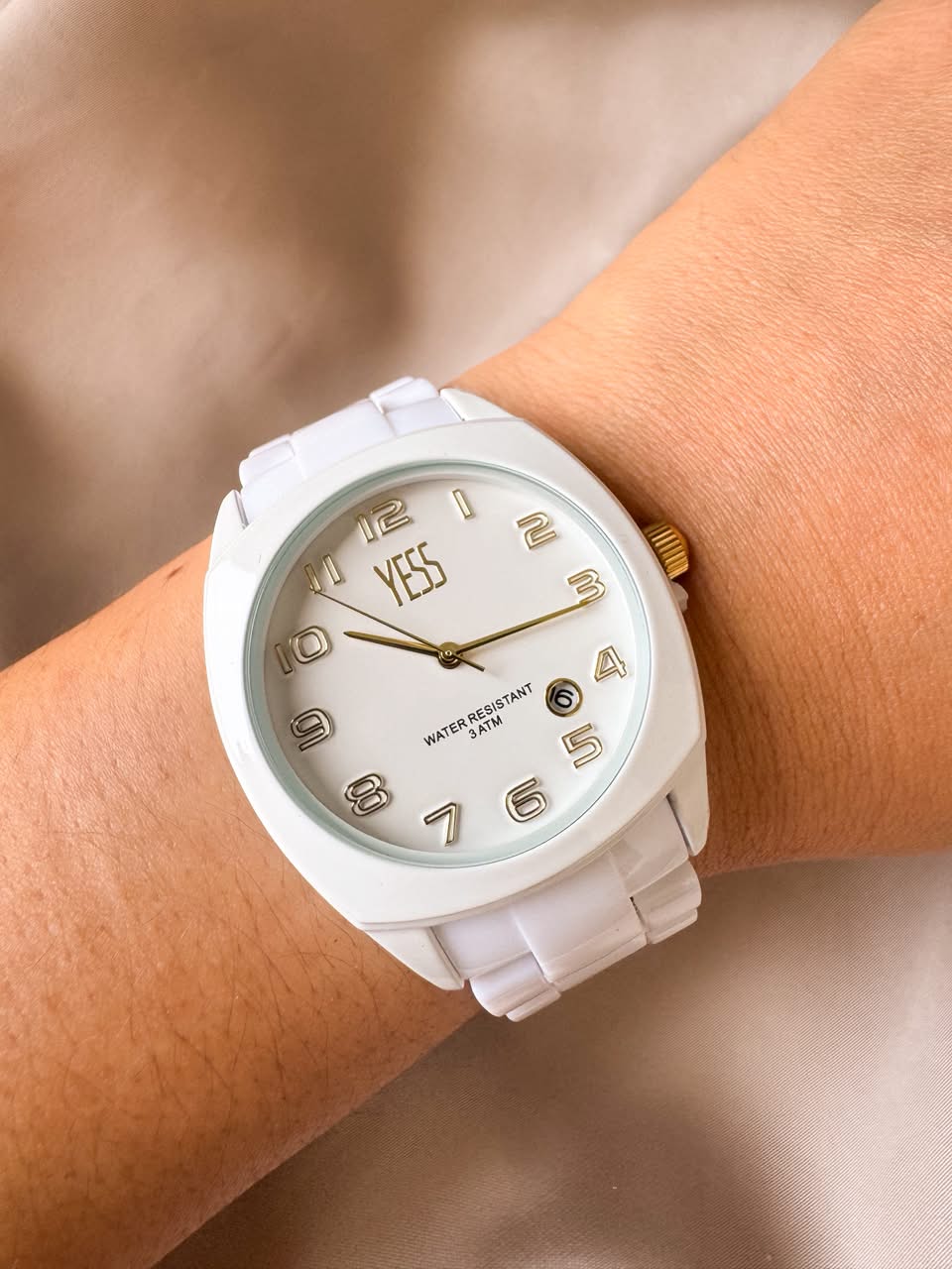 RELOJ Y24082-01 YESS BLANCO PASTA