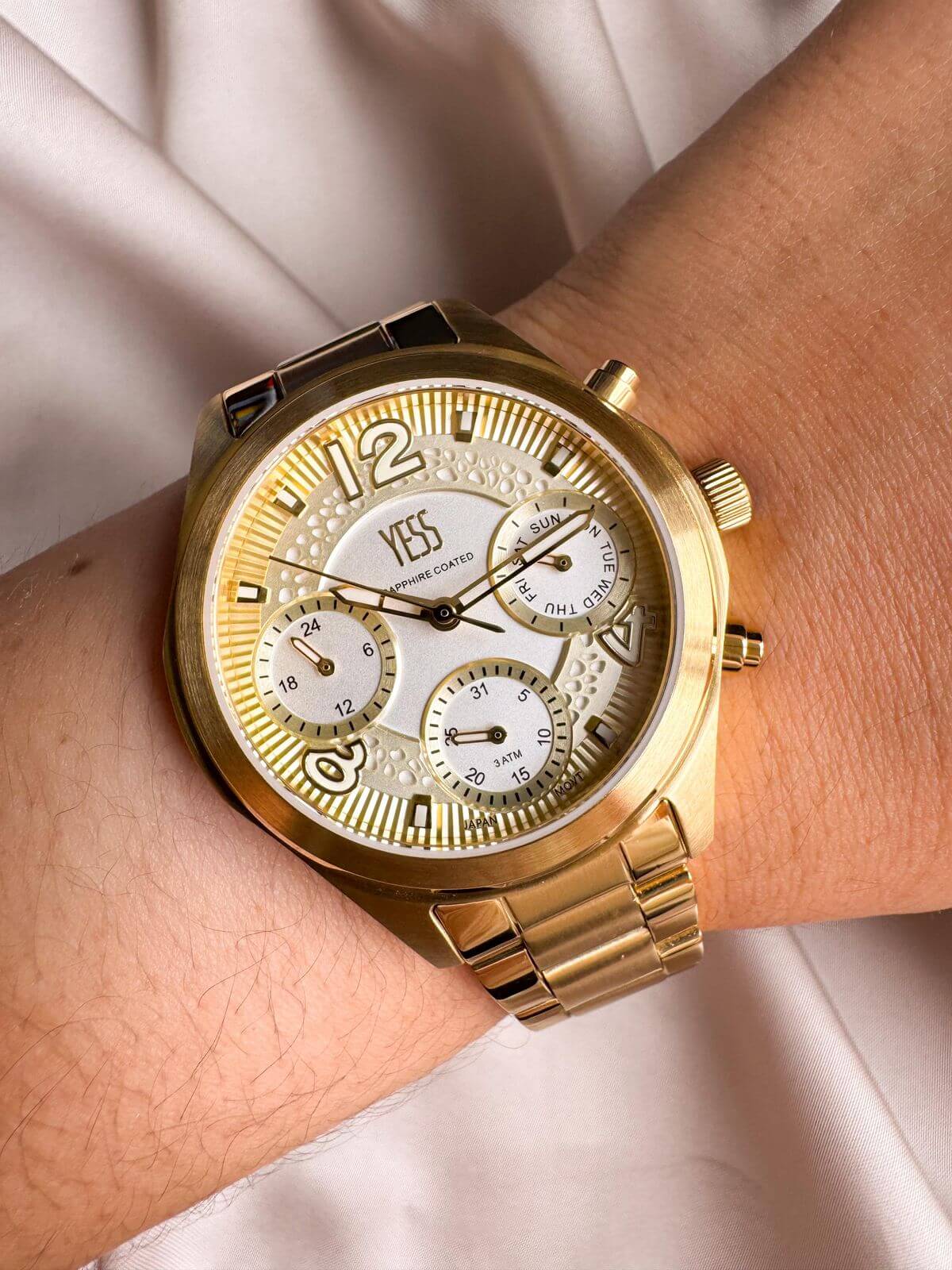 RELOJ YESS Y24109 DORADO