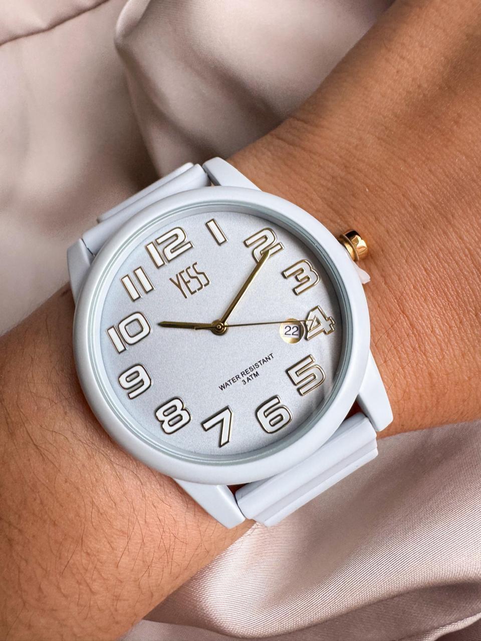 RELOJ Y25039-04 YESS SILICONA AZUL