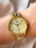 RELOJ YESS DORADO Y25040-04