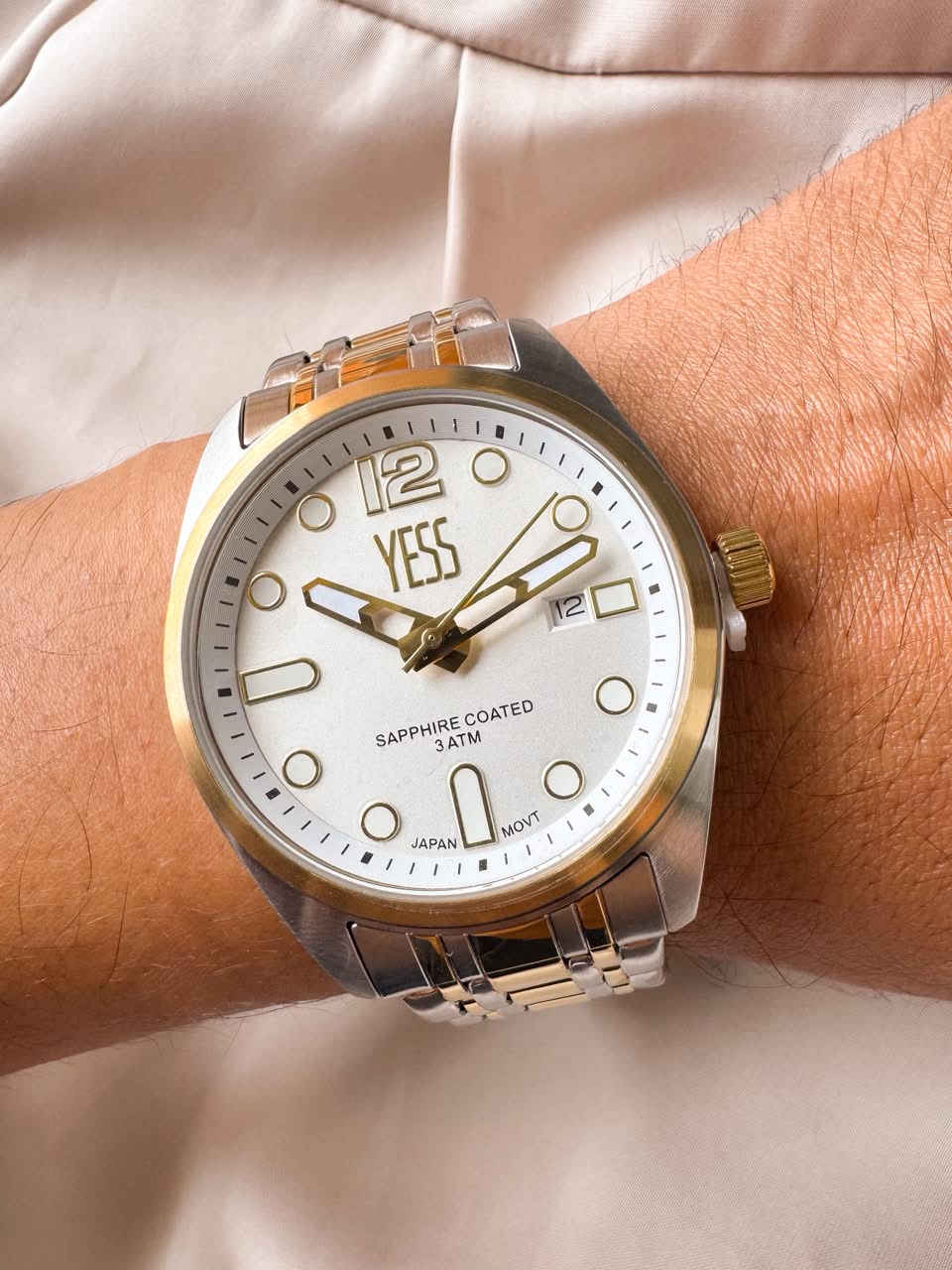 RELOJ YESS Y25036G-M03 PLATEADO-DORADO
