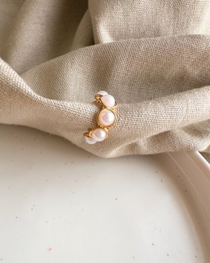 03 EARCUFF 6 PERLAS