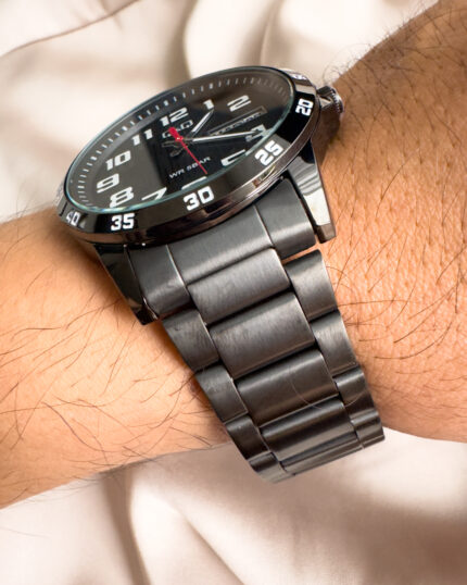 QYQ A37A NEGRO HOMBRE CALENDARIO PULSO
