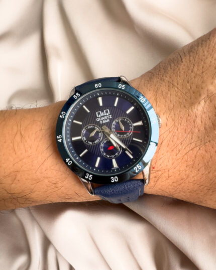 QYQ CE02 CUERO AZUL HOMBRE MULTIFUNCIONAL