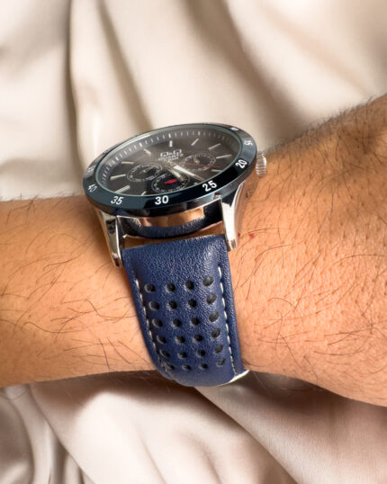 QYQ CE02 CUERO AZUL HOMBRE MULTIFUNCIONAL PULSO