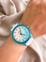 QYQ VS12 PULSO RAYADO BLANCO AZUL