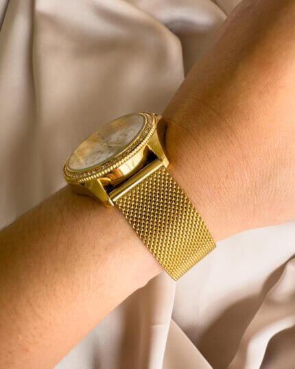 QYQ CE01 DORADO FB MALLA PULSO