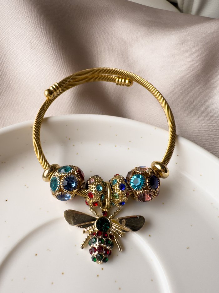 Brazalete con dijes Abeja - Imagen 1