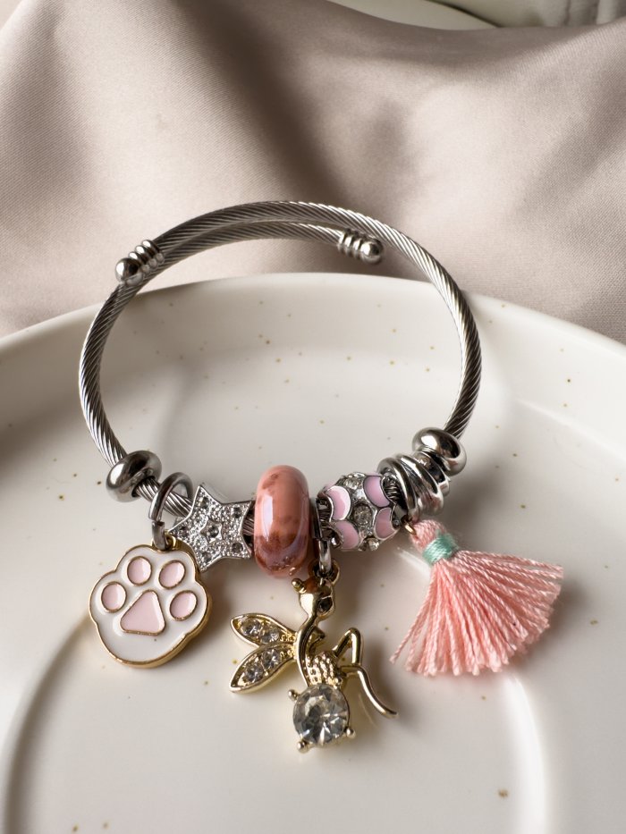 Brazalete con dijes Huellita - Imagen 1