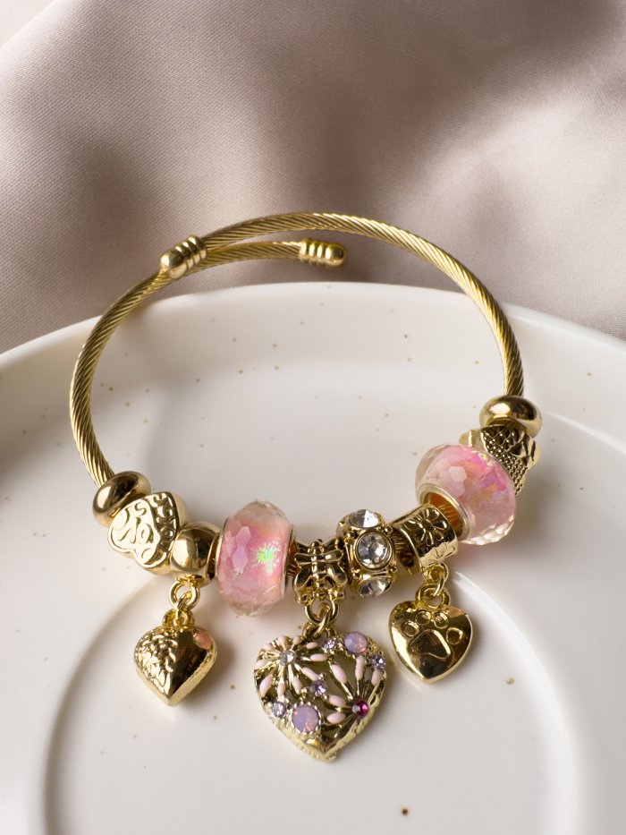 Brazalete con dije de Corazon - Imagen 1