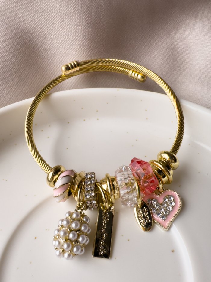 Brazalete con dije de Perlas - Imagen 1