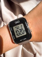 Reloj QYQ digital Plateado Unisex