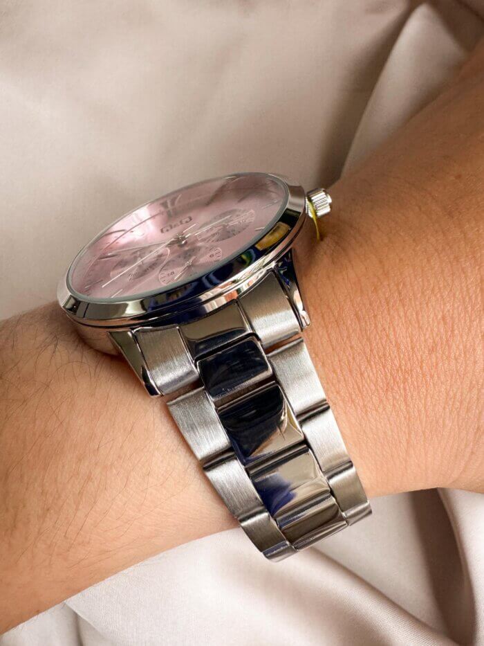 Reloj QYQ Multifuncional plateado - Imagen 2