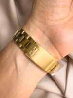 Reloj QYQ dorado en acero - Imagen 3