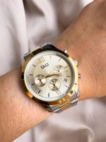 Reloj Q&Q Unisex Plateado Dorado C71A004Y