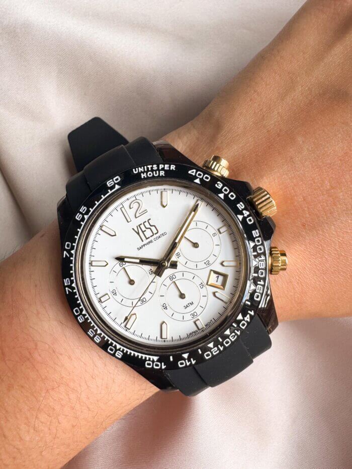 SMT-241007-04 RELOJ YESS NEGRO SILICONA - Imagen 1