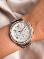 SMT-241008-04 RELOJ YESS BICOLOR PIEDRITAS