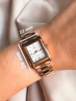 Reloj QYQ oro rosa pequeño - Imagen 2