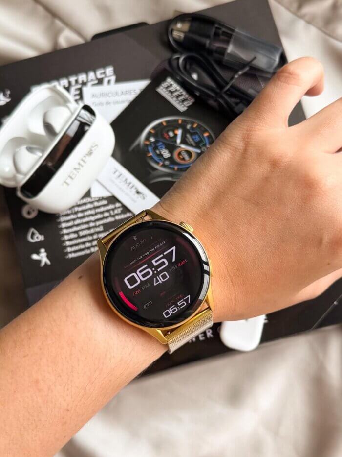 Reloj inteligente TEMPUS SPORTRACE SPEED con audífonos - Imagen 3