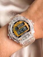 Reloj QYQ digital G14A-503VY transparente