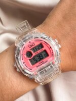 Reloj QYQ digital G14A-508VY transparente