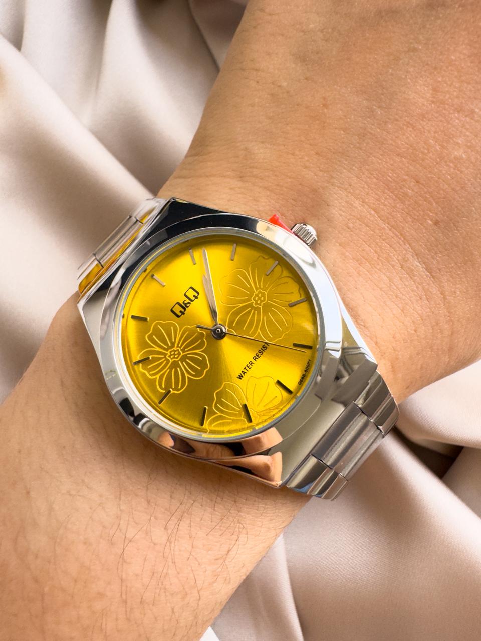 Q66B-500PY plateado amarillo Reloj QYQ Q66B-500PY PLATEADO - Imagen 1