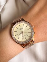 Reloj QYQ oro rosa mujer
