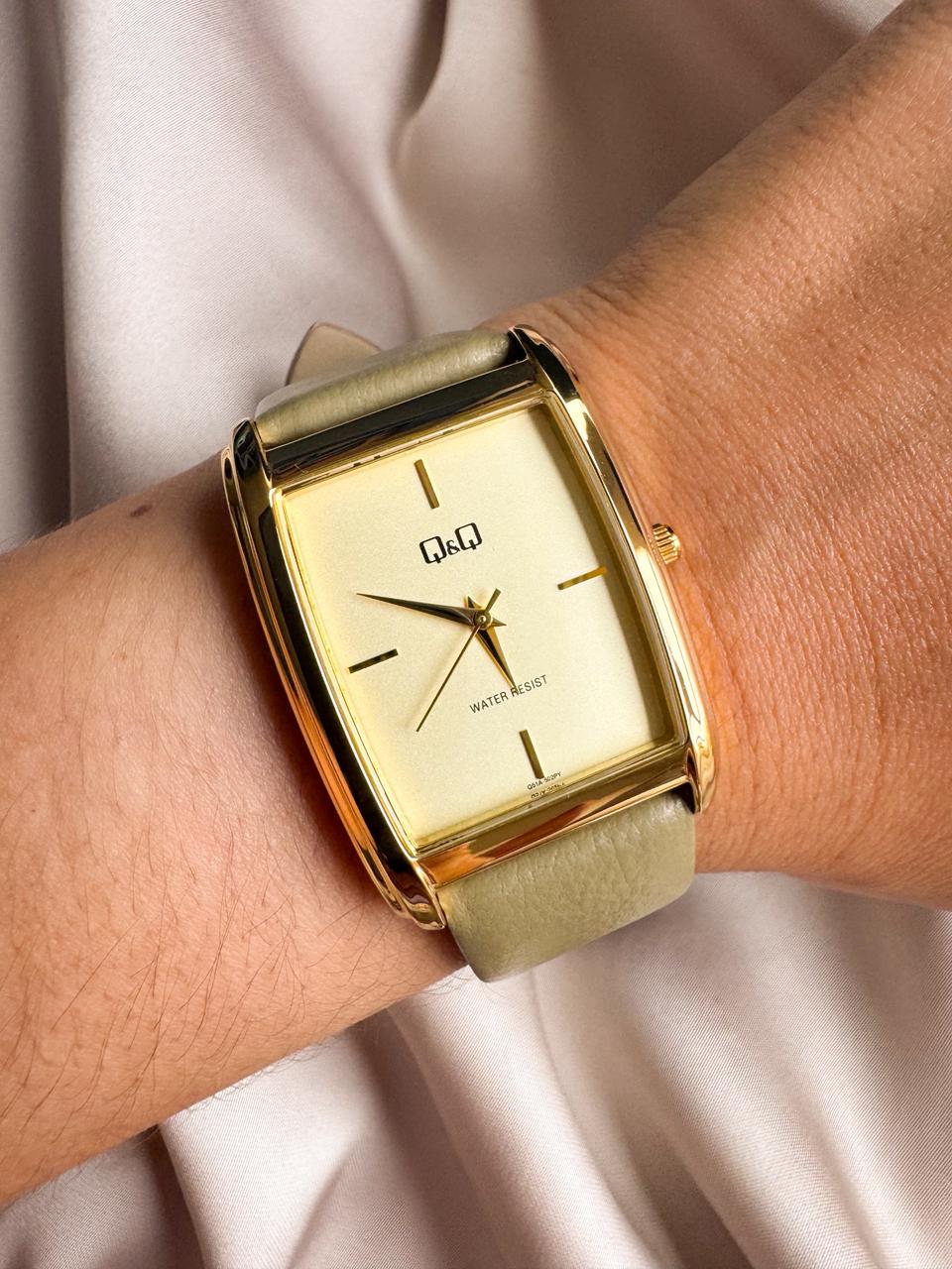 Q51A-502PY cuero verde Reloj QYQ Q51A-502PY VERDE - Imagen 1