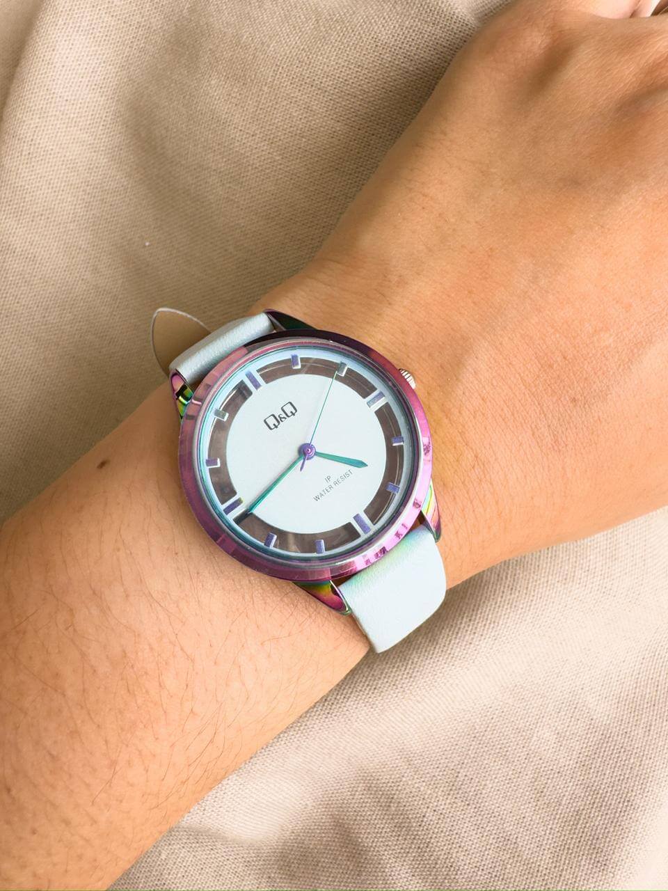 QYQ Z33J801Y CUERO AZUL RELOJ QYQ QYQ Z33J801Y AZUL - Imagen 1