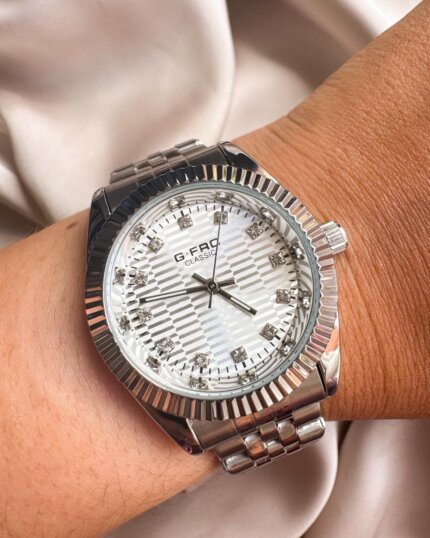 Reloj G force plateado classic