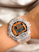Reloj QYQ digital G14A-504VY transparente
