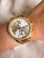 Reloj QYQ Multifuncional dorado