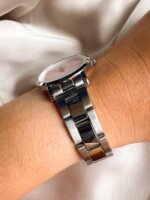 Reloj QYQ Q35A PLATEADO CON ROSA - Imagen 2