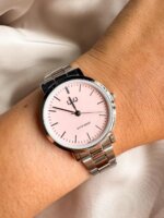 Reloj QYQ Q35A PLATEADO CON ROSA