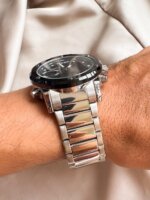 Reloj G force plateado- negro - Imagen 2